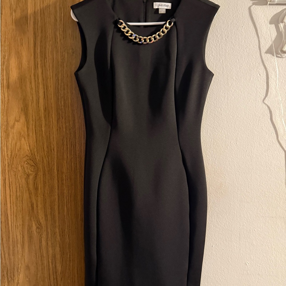 Calvin Klein Black Chain Detail Dress